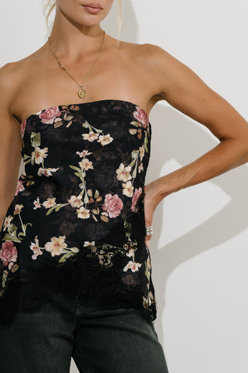 Prim Lace Tube Top