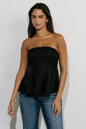 Janet Tube Top in Black