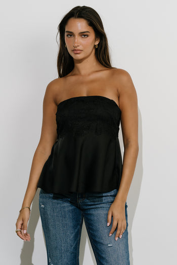 Janet Tube Top in Black