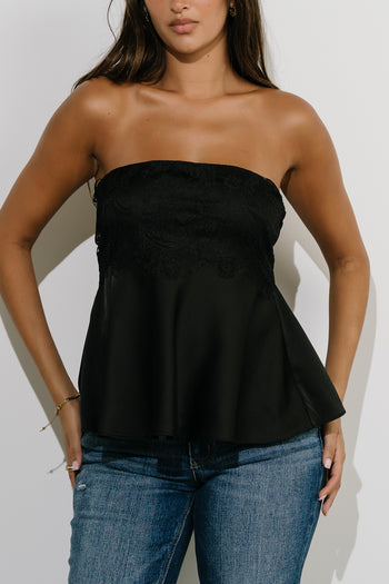 Janet Tube Top in Black