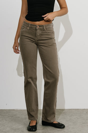 Camilla Mid Rise Straight Leg Jeans