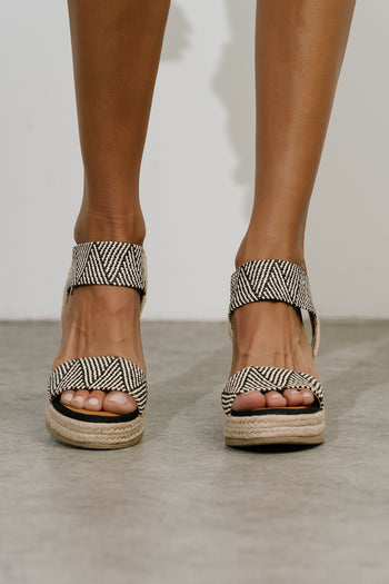 Brittni Wedge Heel in Black