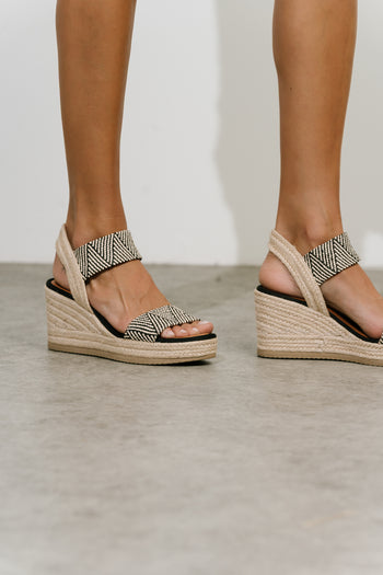 Brittni Wedge Heel in Black