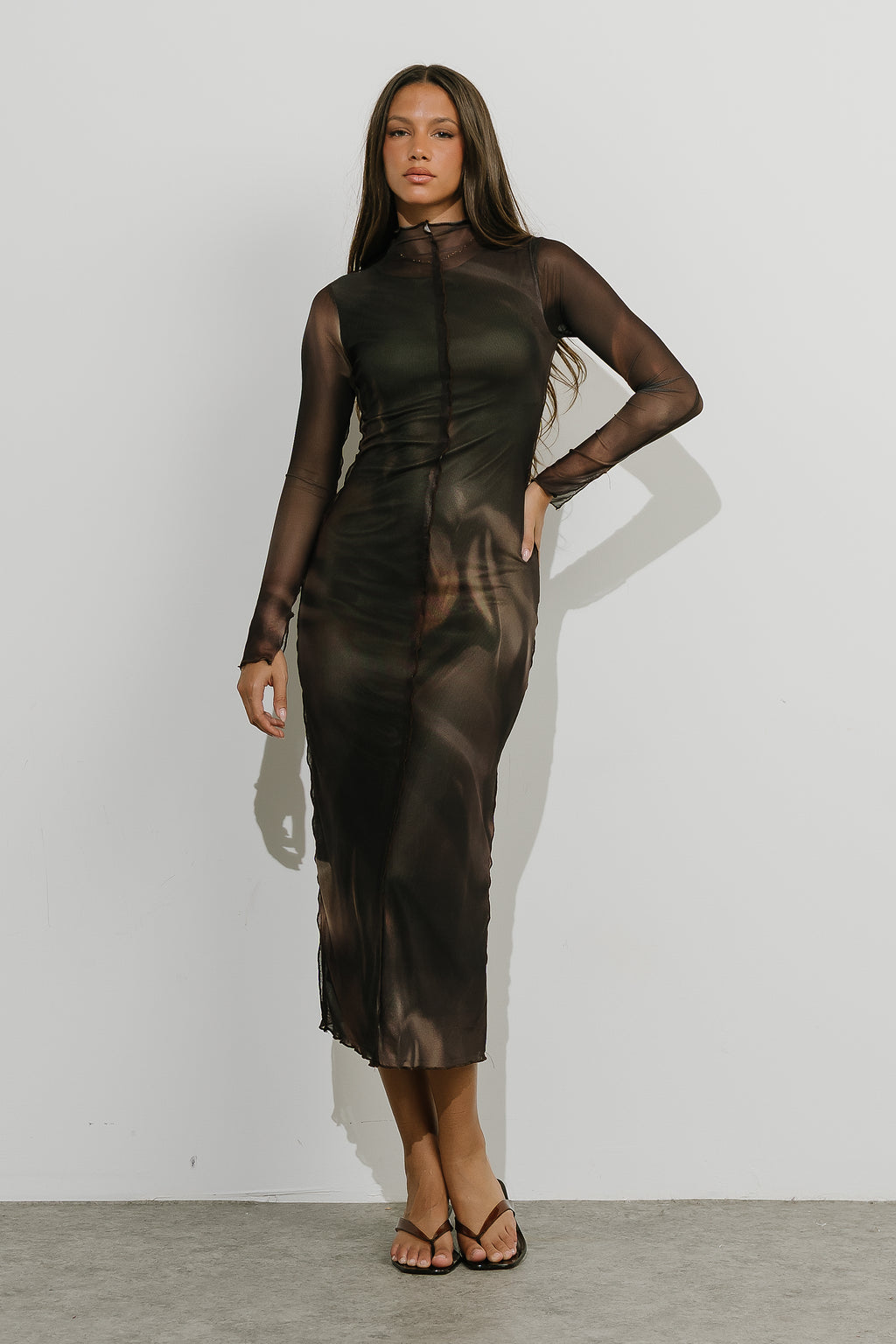 Octavia Mesh Maxi Dress