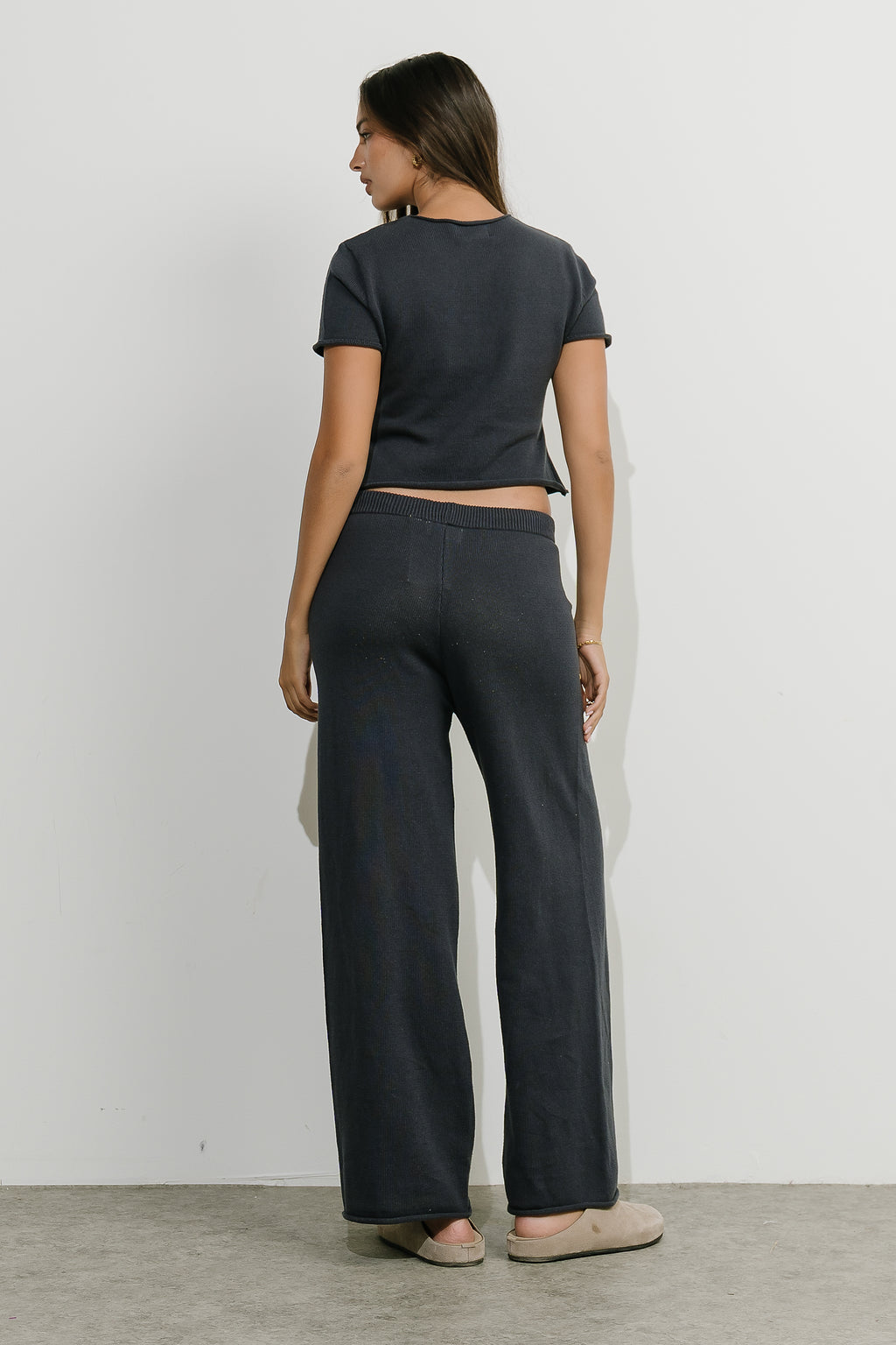 Jaxie Wide Leg Pants in Navy