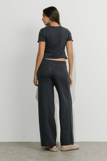 Jaxie Wide Leg Pants in Navy