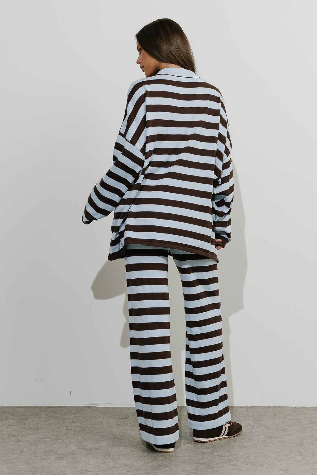 Sailee Striped Wide Leg Pants