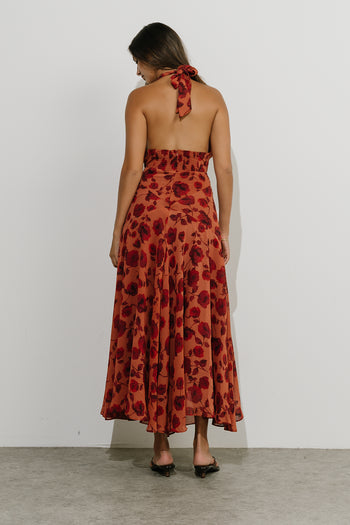 Dolly Floral Halter Maxi Dress