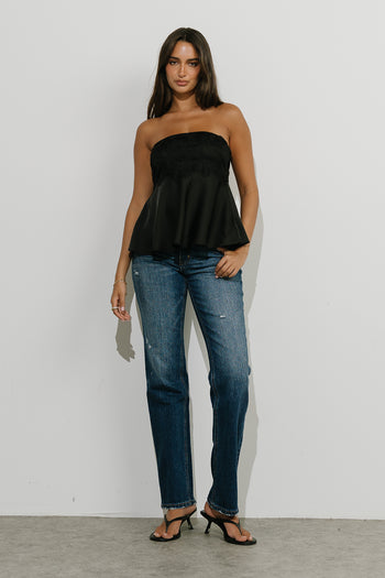 Janet Tube Top in Black