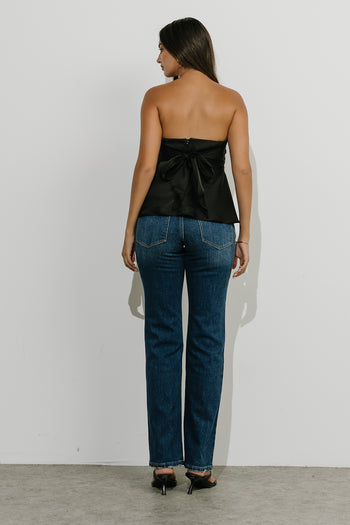 Victoria Straight Leg Jeans in Dark Wash