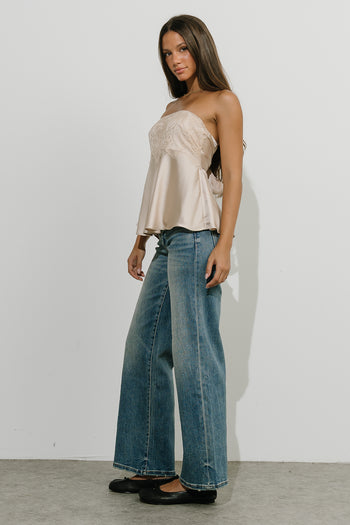 Janet Tube Top in Champagne