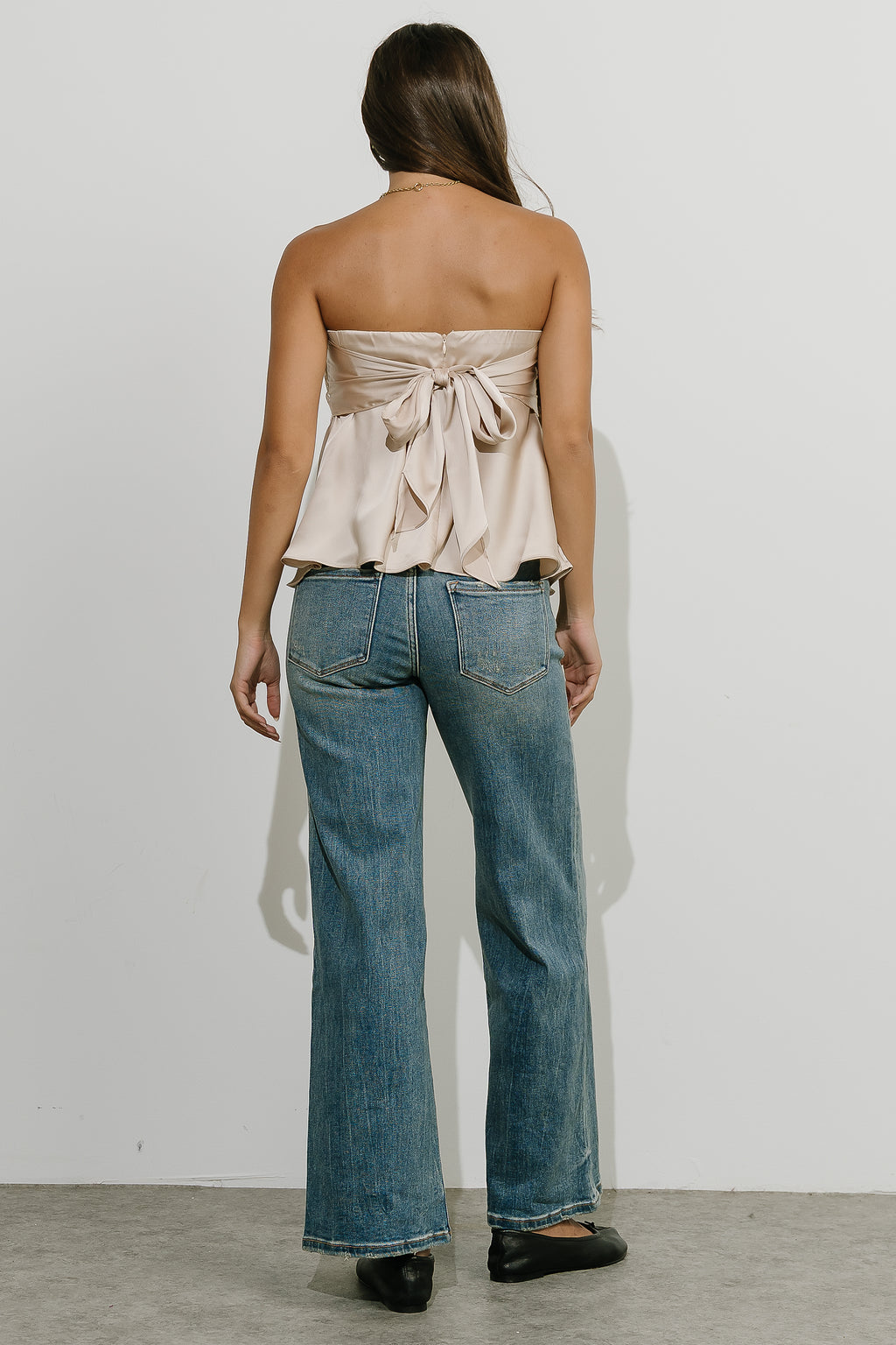 Janet Tube Top in Champagne