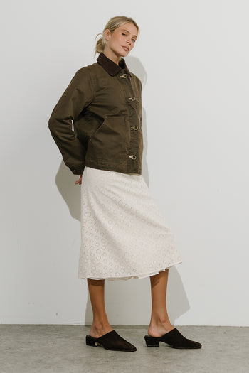 Geneviere Lace Midi Skirt