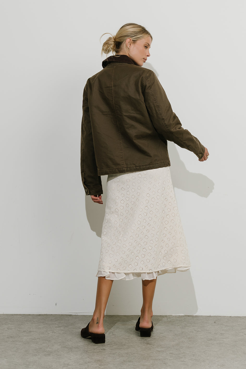 Geneviere Lace Midi Skirt