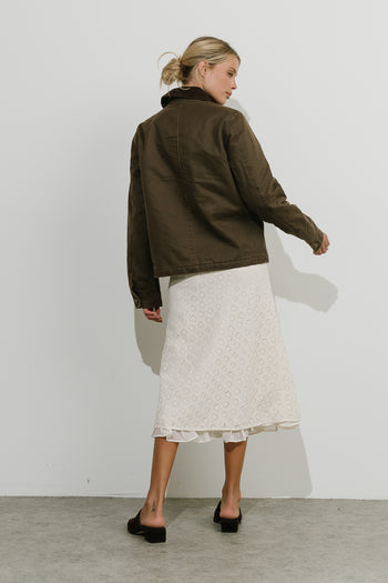 Geneviere Lace Midi Skirt