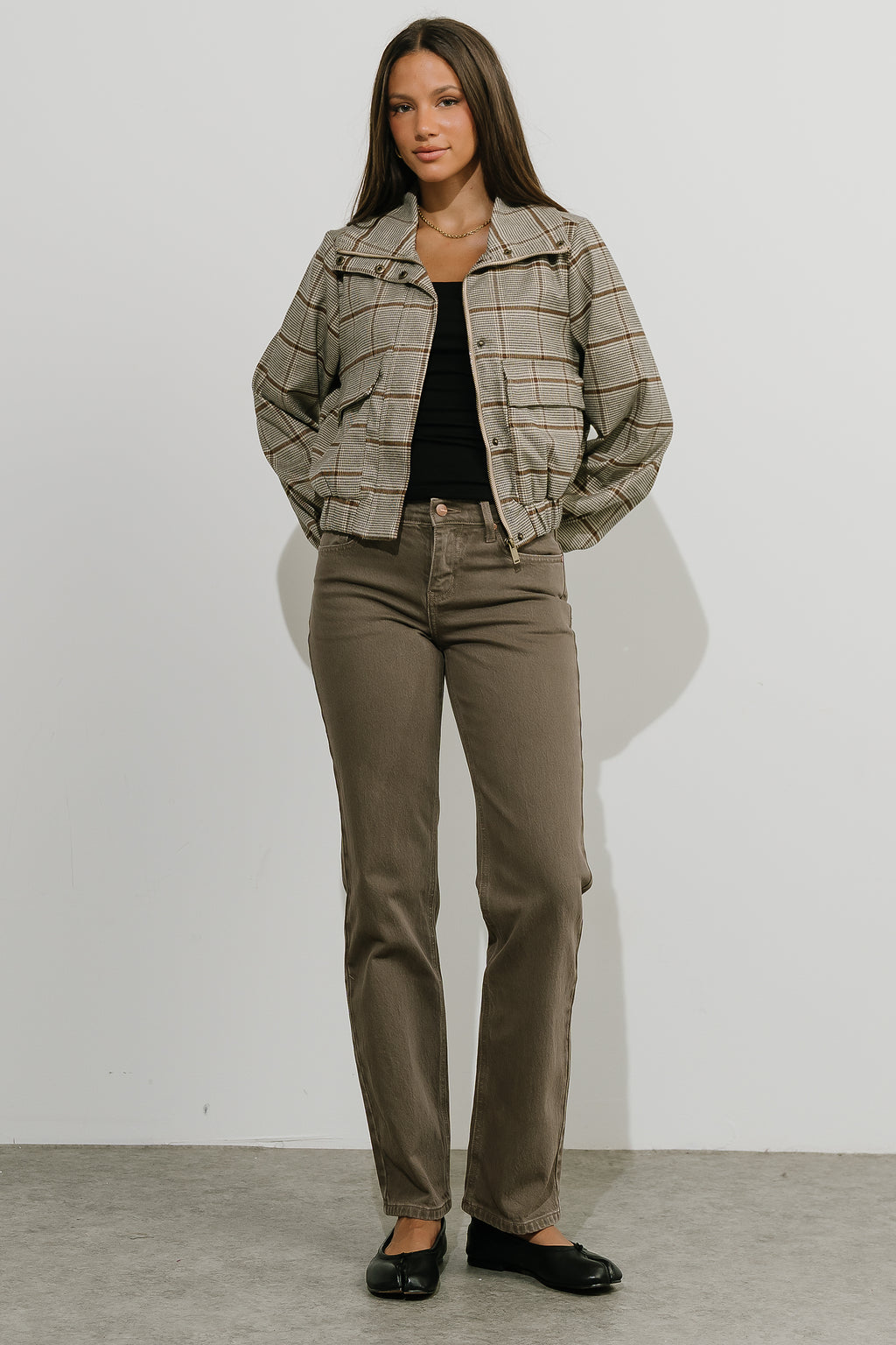 Antonella Plaid Jacket