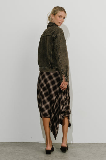 Esme Plaid Midi Skirt