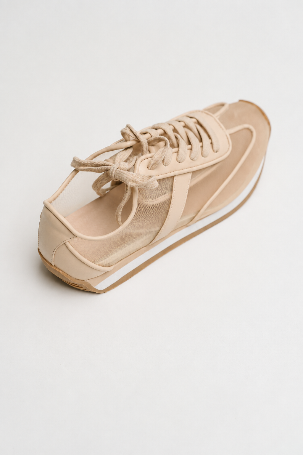 Flash Mesh Sneaker in Nude