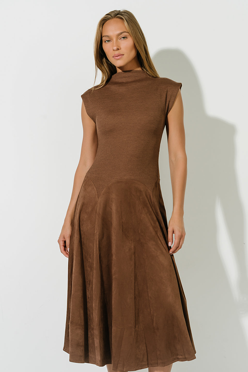 Journee Drop Waist Midi Dress