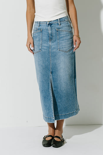Landry Denim Midi Skirt - FINAL SALE