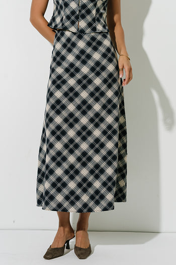 Collins Plaid Maxi Skirt