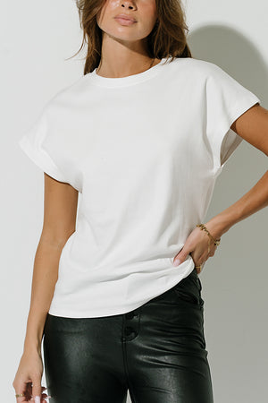 Elara Oversized Tee in White