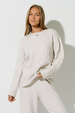 Celine Oversized Sweater in Oatmeal