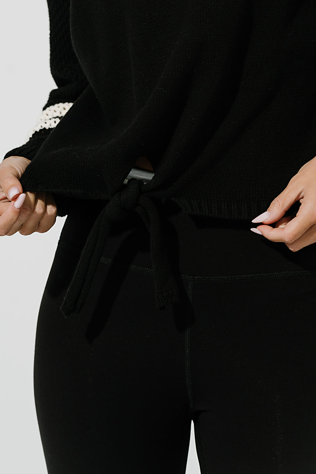 Morgan Knit Pullover in Black