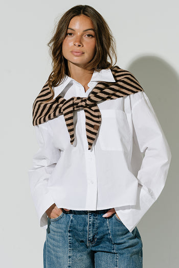 Rowan Triangle Scarf in Brown