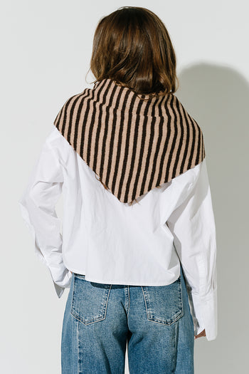 Rowan Triangle Scarf in Brown