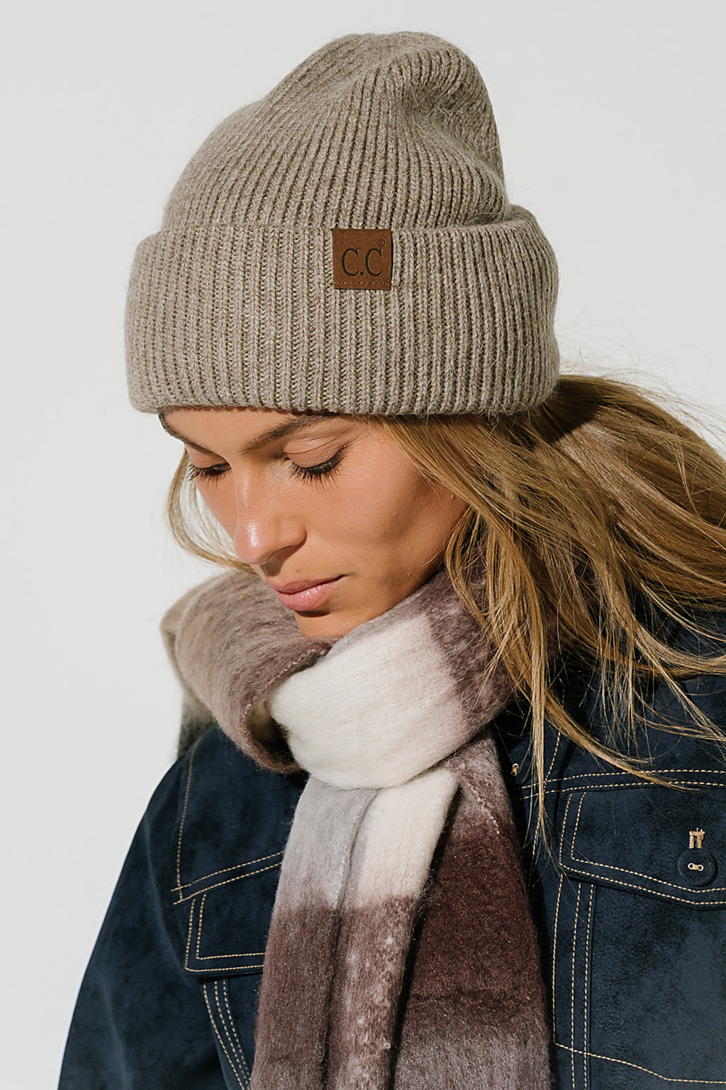 Callie Beanie in Taupe