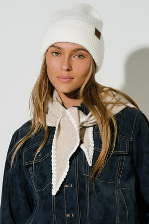Callie Beanie in Ivory