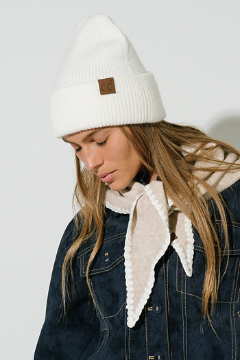Callie Beanie in Ivory