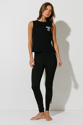 Hannah Muscle Tank in Black