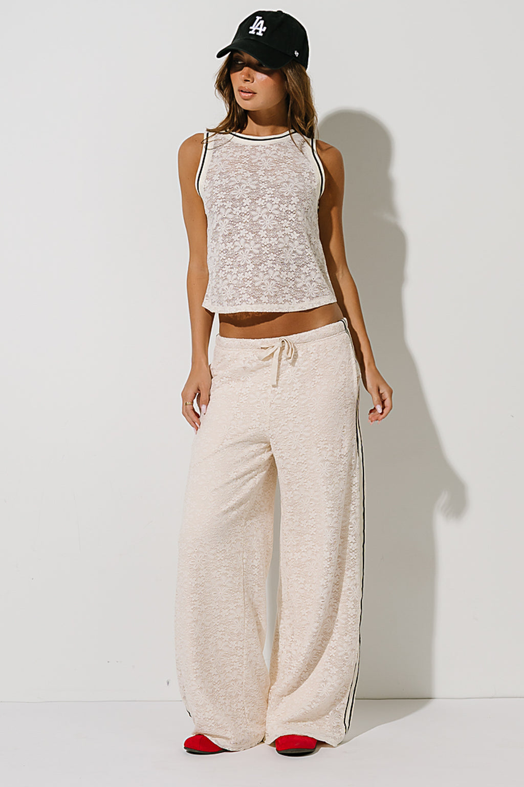 Scout Contrast Lace Pants