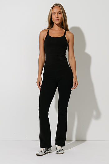 Teagan Flare Leggings in Black