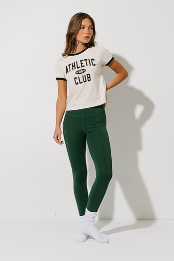 Mia Ringer Tee in White
