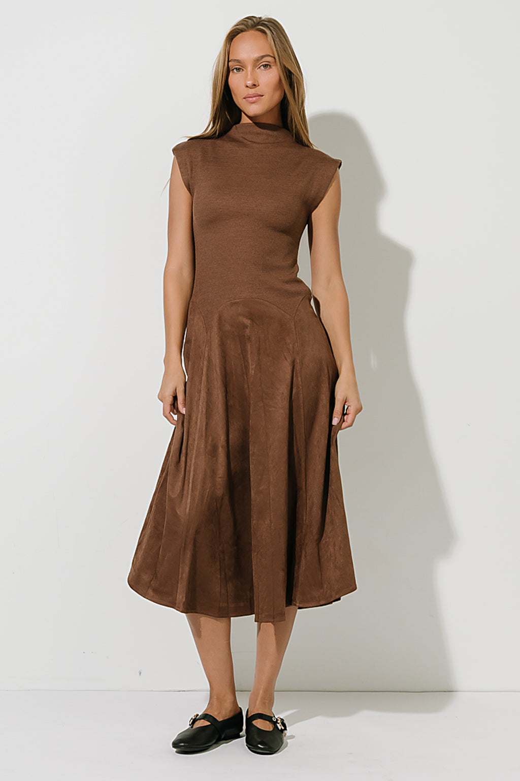 Journee Drop Waist Midi Dress