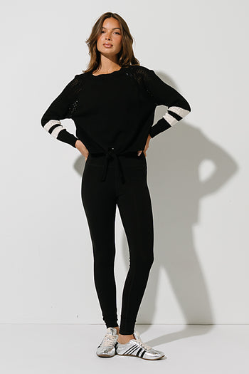 Morgan Knit Pullover in Black