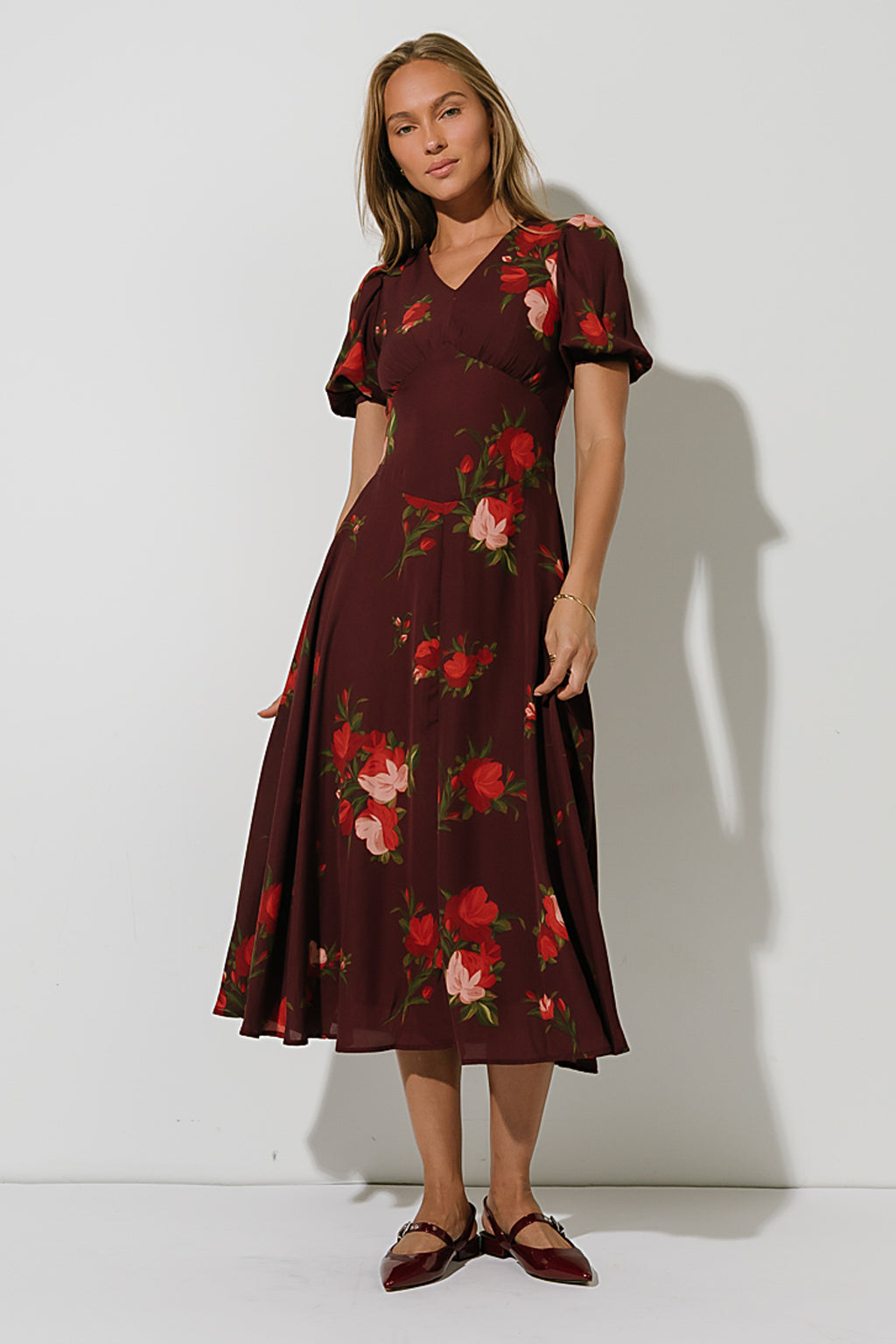 Gweneth Floral Midi Dress