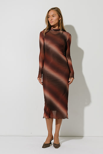 Misha Mesh Maxi Dress