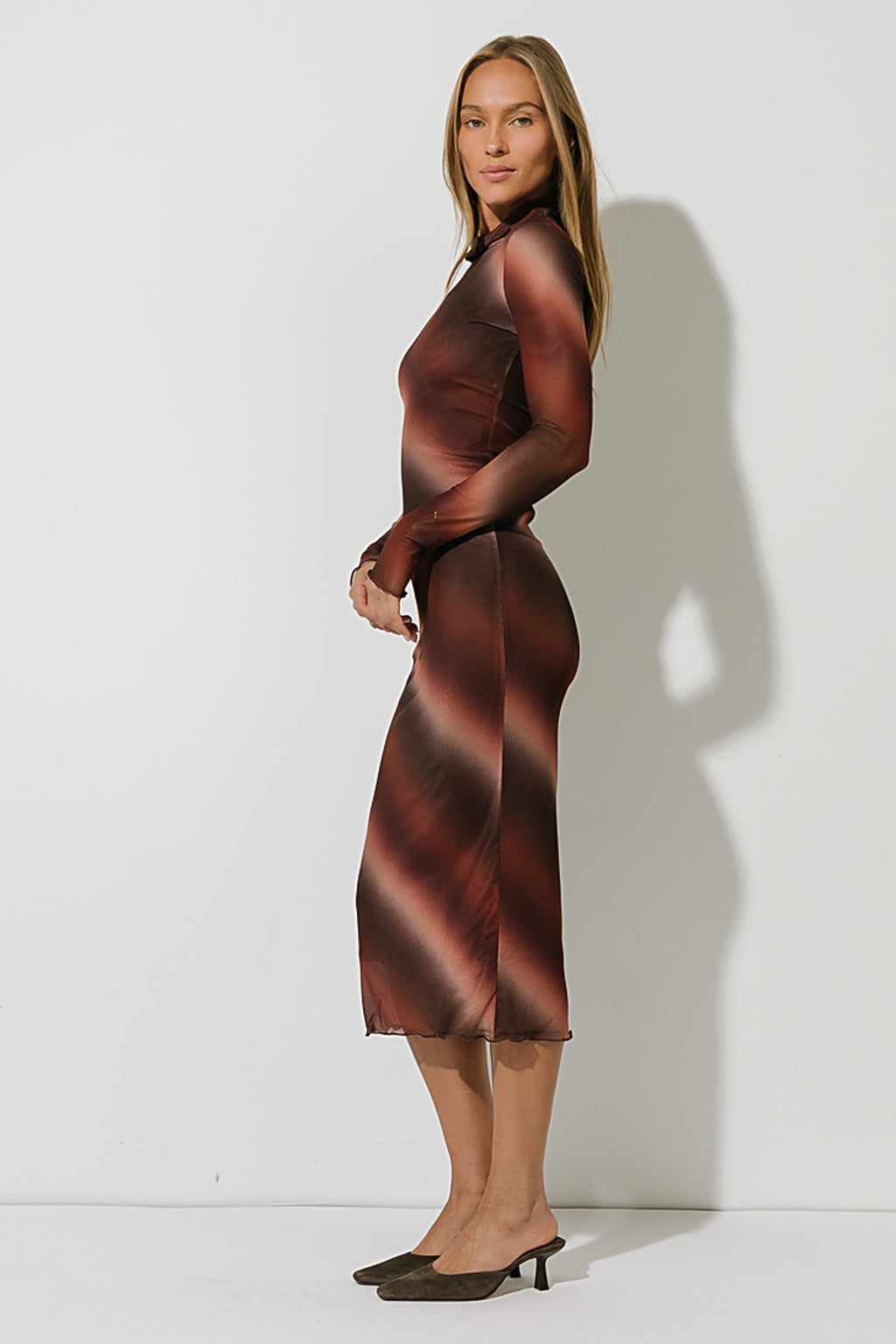Misha Mesh Maxi Dress