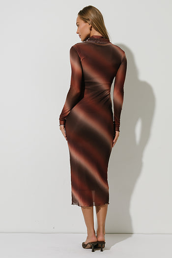 Misha Mesh Maxi Dress