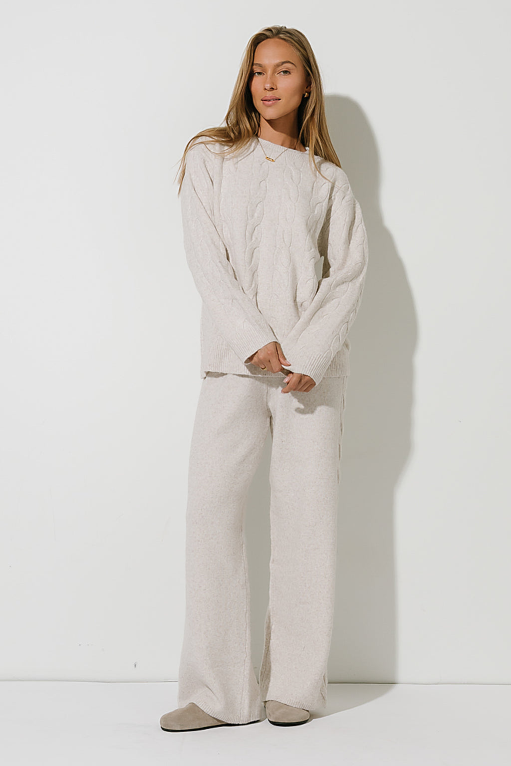 Celine Oversized Sweater in Oatmeal