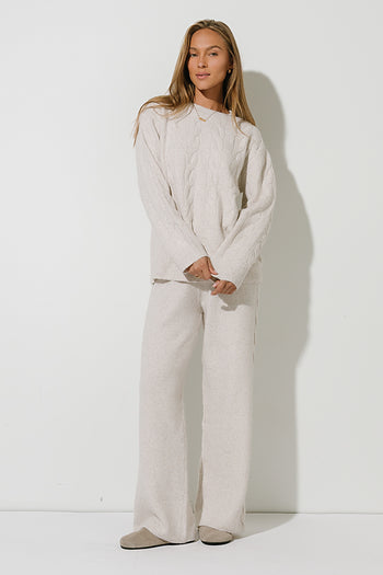 Celine Oversized Sweater in Oatmeal