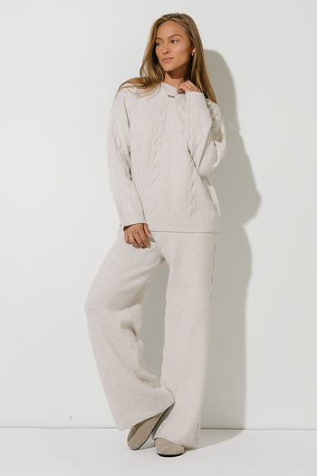 Celine Oversized Sweater in Oatmeal