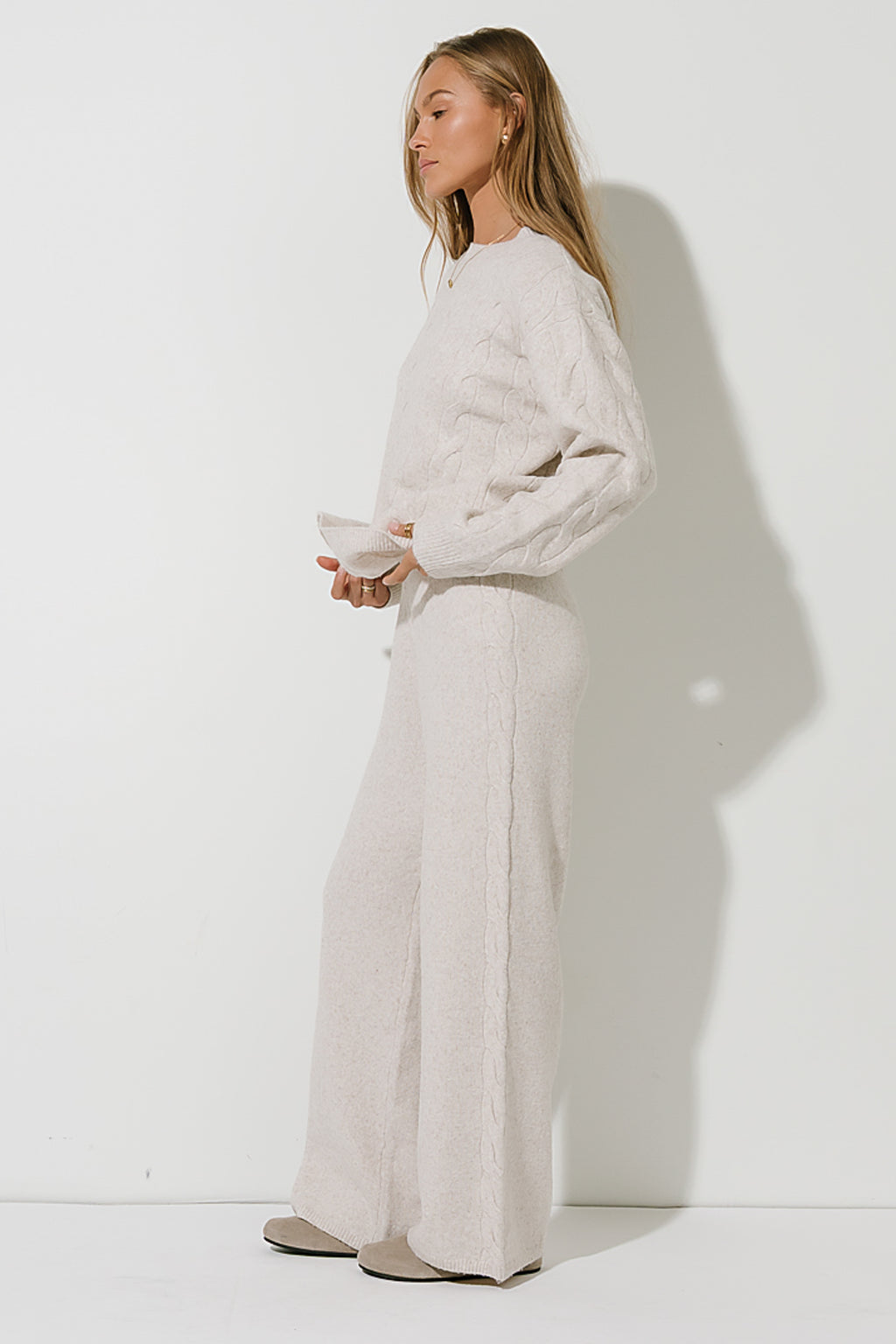 Celine Oversized Sweater in Oatmeal