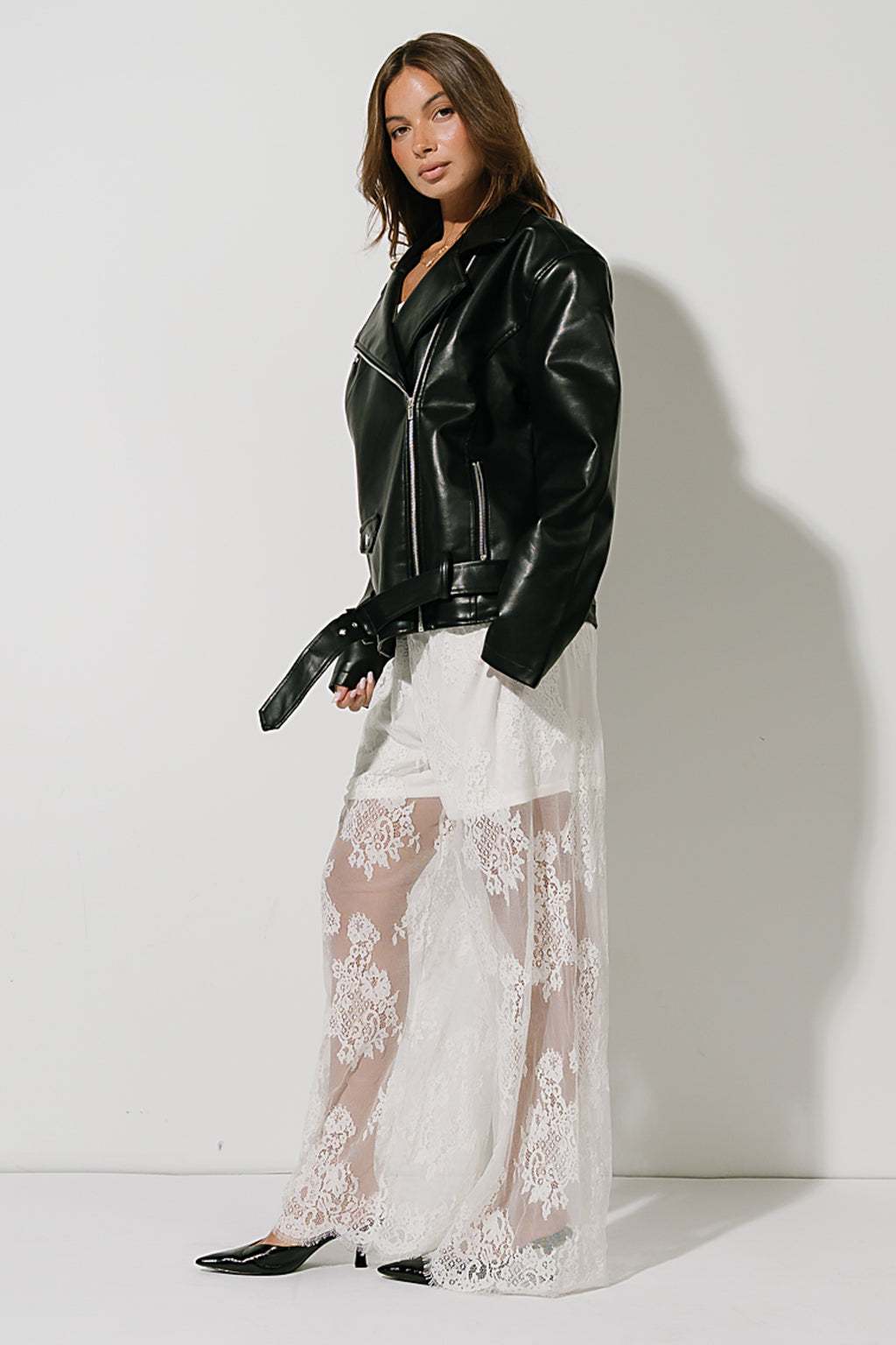 Lucille Lace Pants in Off White
