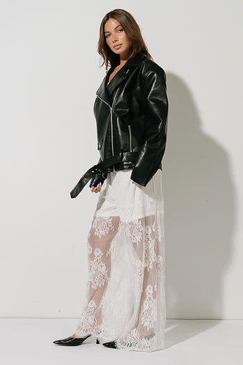 Lucille Lace Pants in Off White