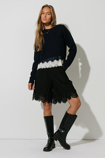 James Mixed Media Sweater